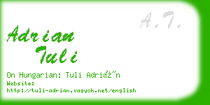 adrian tuli business card